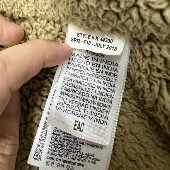 Marmot Green and Red Plaid Shirt Jacket Flannel Fleece - Picture 12 of 12